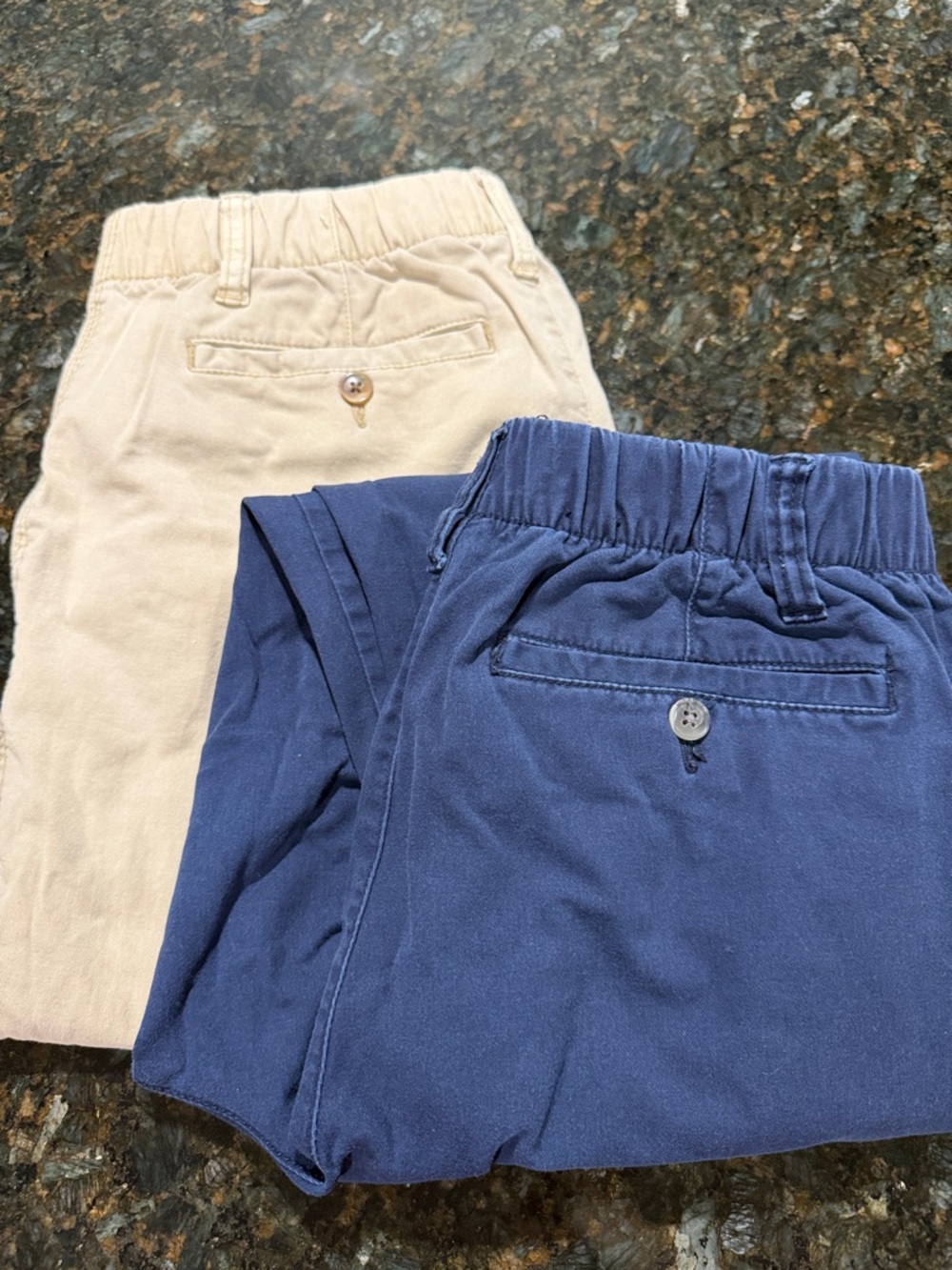 Old Navy Navy & Beige Pull-On Trousers